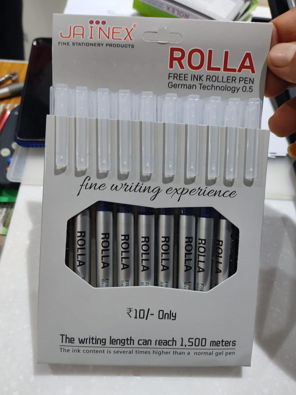 ROLLA FREE INK ROLLER PEN BASIC (BLUE, BLACK, GREEN, YELLOW ...