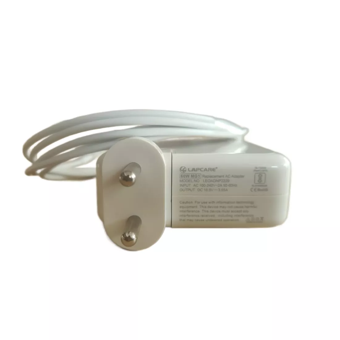 Lapcare Laptop Adapter Compatible For Apple 60w 16.5v | 3.65a | Megsafe 1 L shape - Image 3