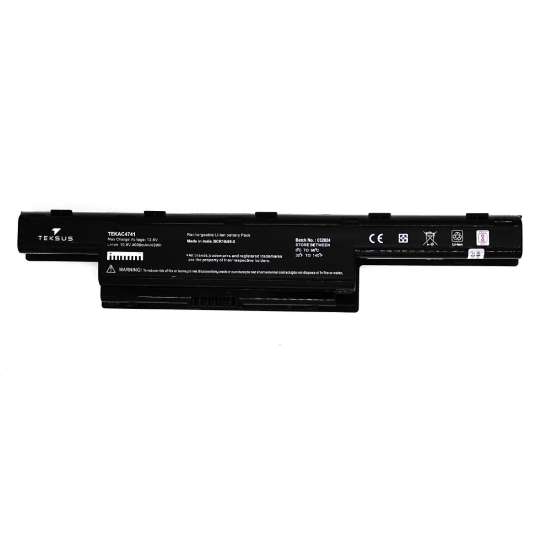 Teksus Laptop Battery Compatible For Acer 4741 - Image 2