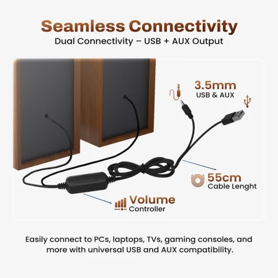 EVM Speaker USB EnWood (BTS-207) 5w - Image 3