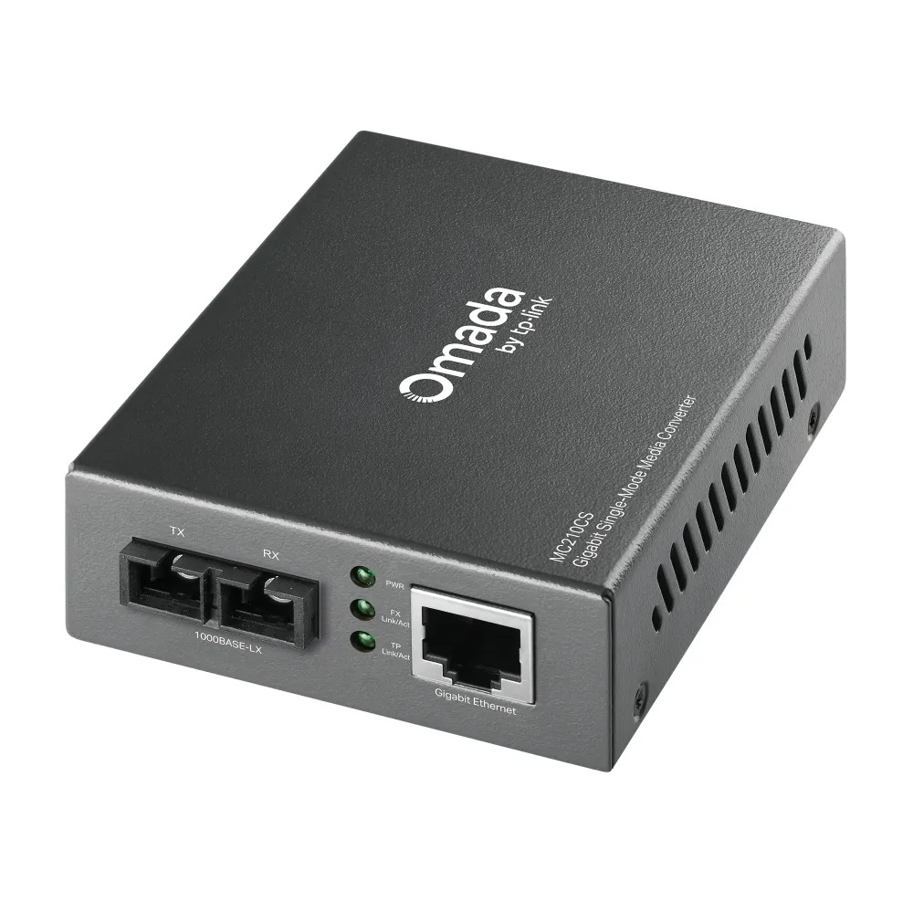 TP-Link Omada Gigabit Single Mode Media Converter MC210CS (Single Unit)