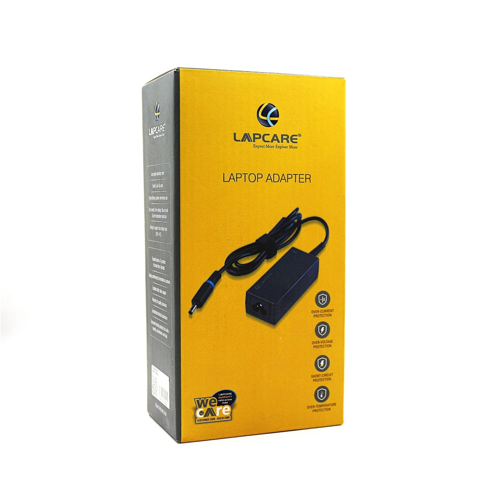 Lapcare Laptop Adapter Compatible For Lenovo 45w |20v/ 2.25a | 4.0mm x 1.7mm Small Pin (Wall Shape)