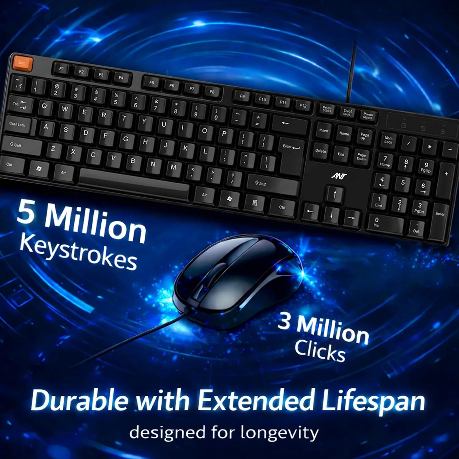 Ant Value USB Keyboard Mouse Combo MASTER15 - Image 5