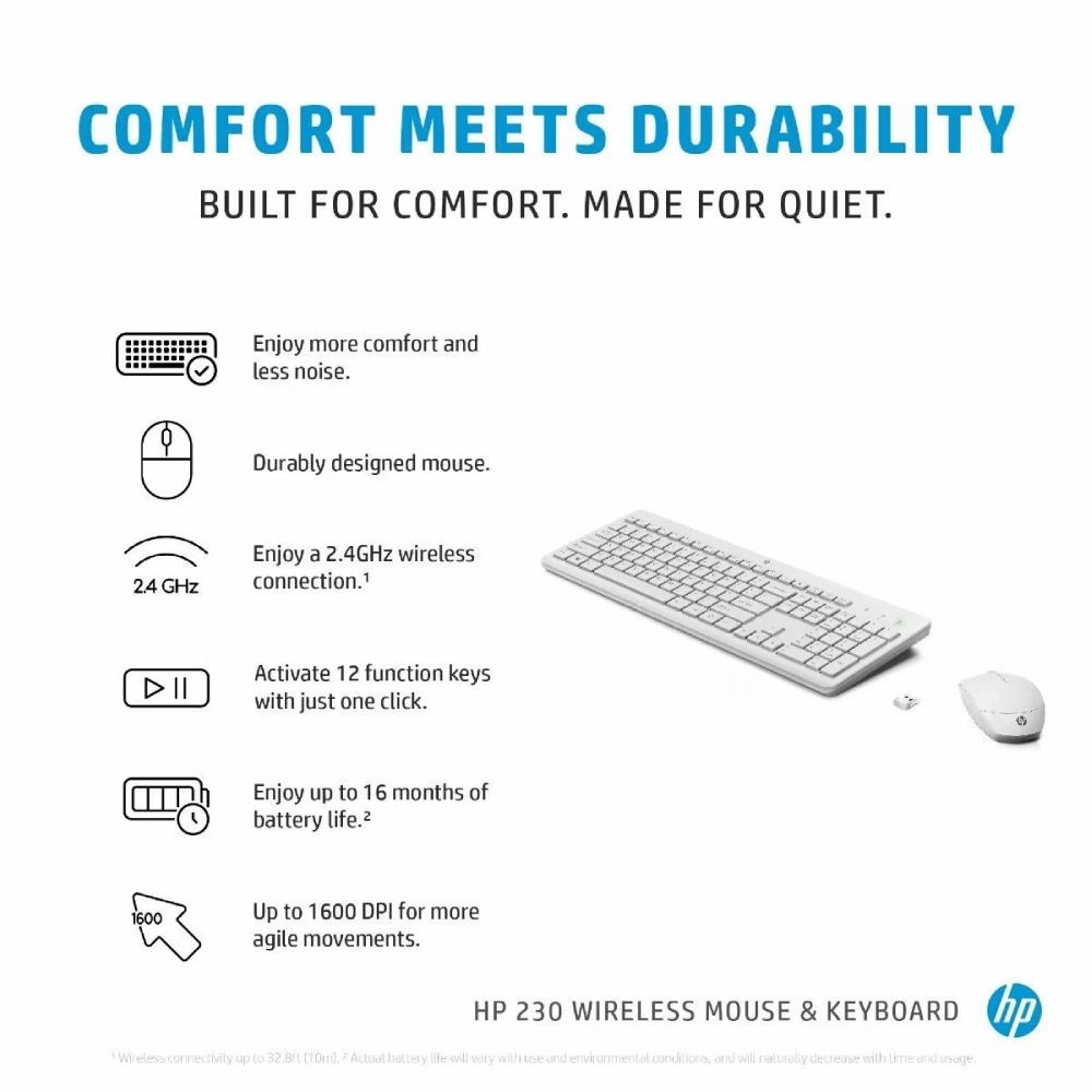 HP Wireless Keyboard Mouse Combo 230 - Image 2