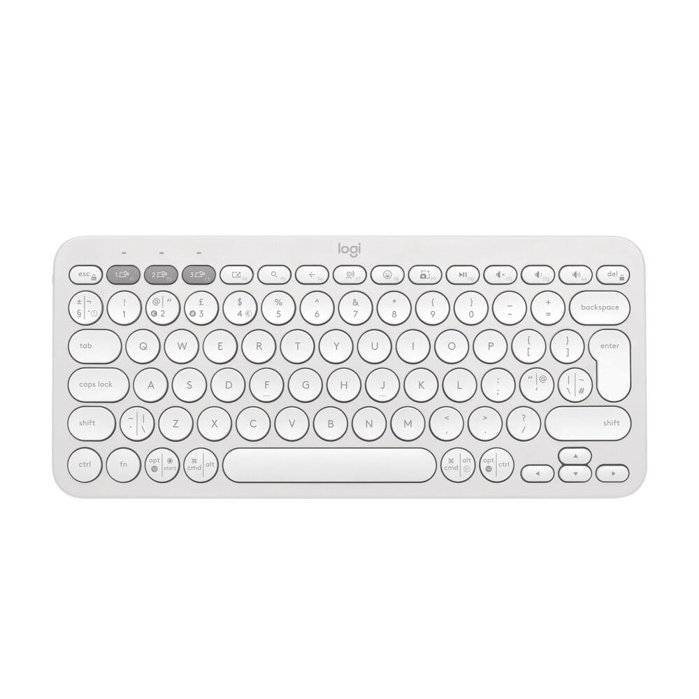 Logitech Bluetooth Keyboard Pebble Keys 2 K380s White