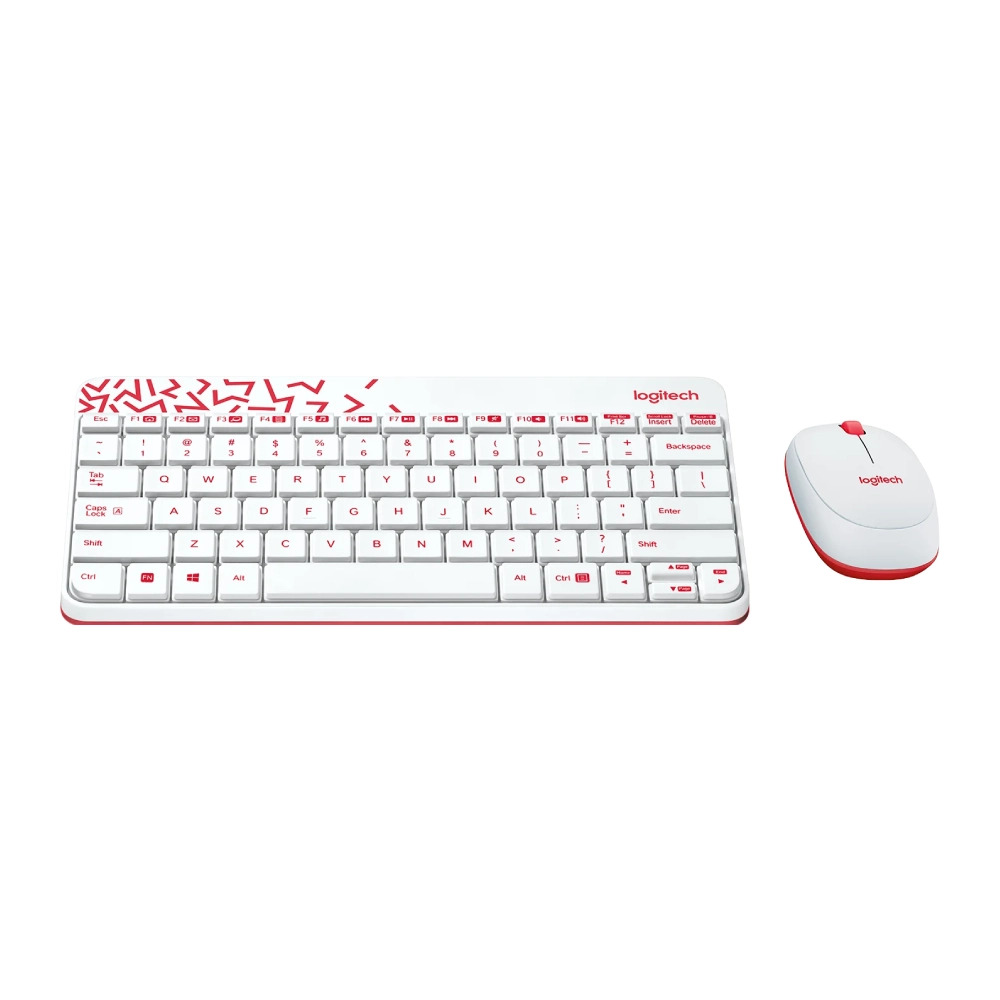 LOGITECH WIRELESS KEYBOARD MOUSE COMBO MK240 NANO WHITE