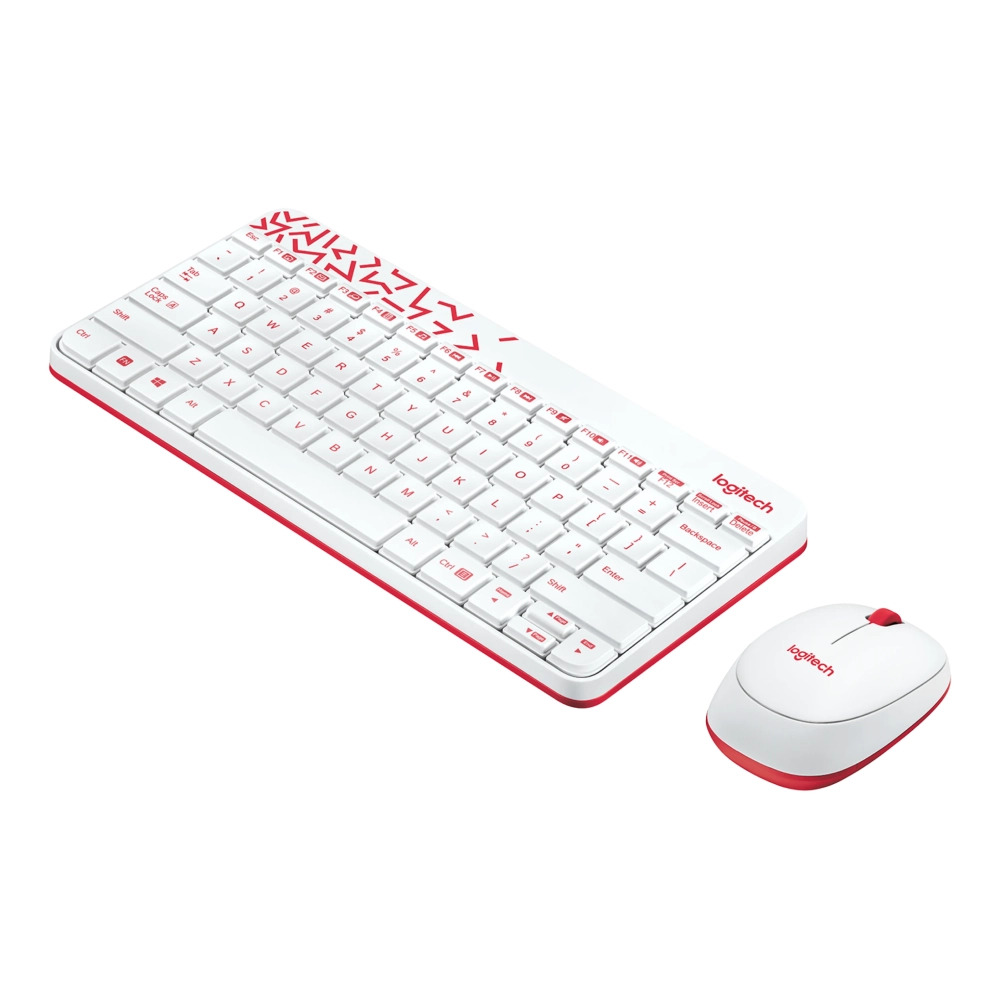 LOGITECH WIRELESS KEYBOARD MOUSE COMBO MK240 NANO WHITE - Image 2