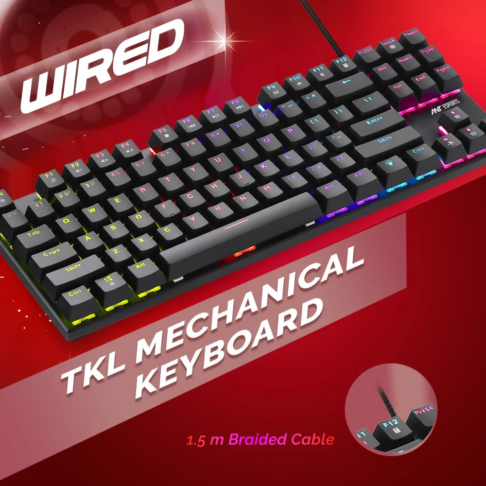 Ant Esports USB Mechanical Gaming RGB Keyboard (Scorpion MK20) - Image 3
