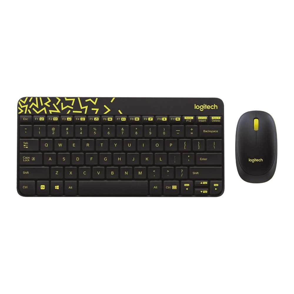 LOGITECH WIRELESS KEYBOARD MOUSE COMBO MK240 NANO BLACK