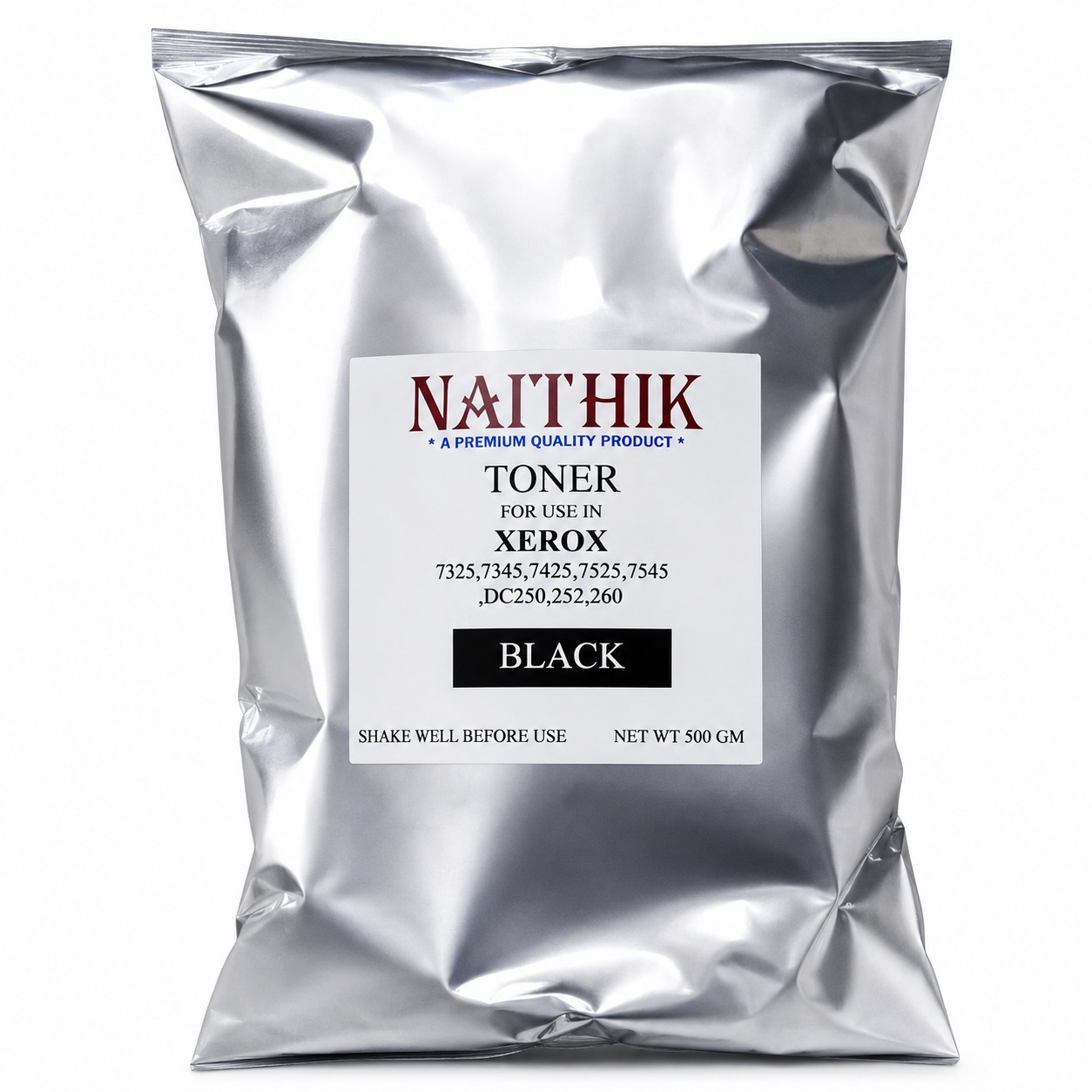 NAITHIK Xerox Black Toner Powder 500g for Xerox 7325/7345/7425/7525/7545/DC250/DC252/DC260