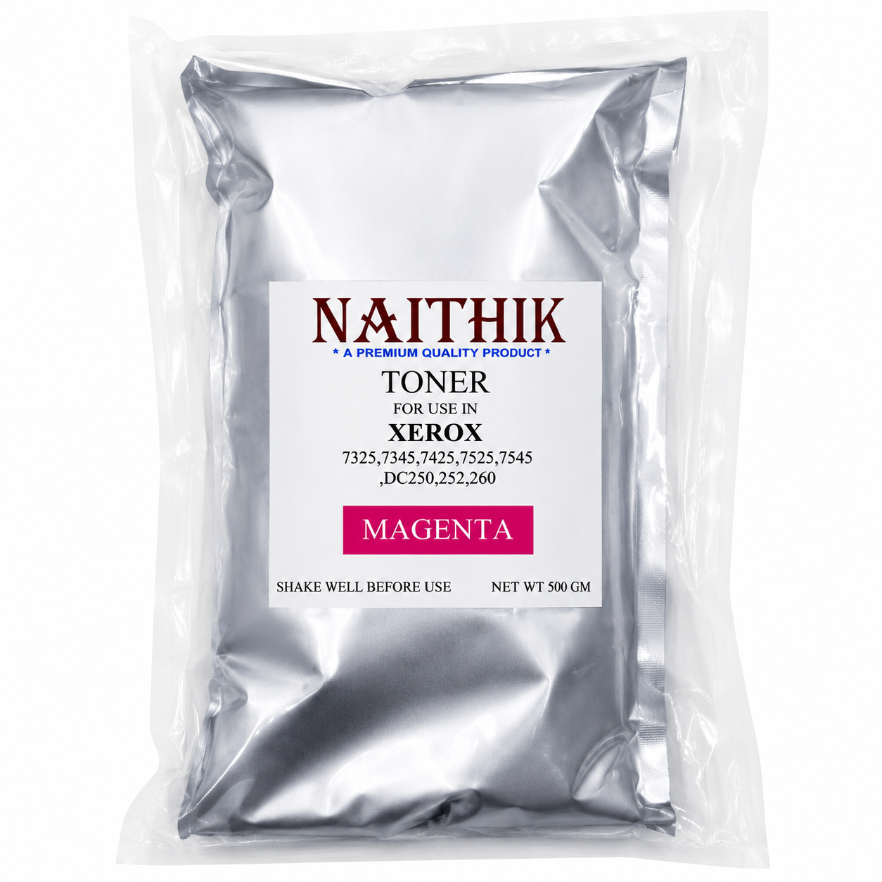 NAITHIK Xerox Magenta Toner Powder 500g for Xerox 7325/7345/7425/7525/7545/DC250/DC252/DC260