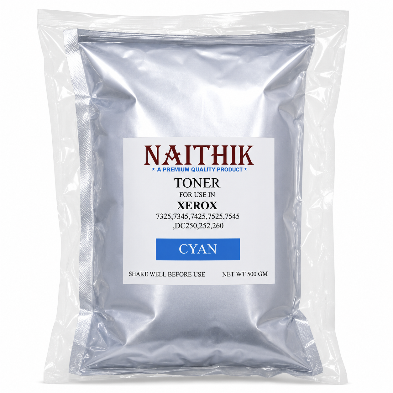 NAITHIK Xerox Cyan Toner Powder 500g for Xerox 7325/7345/7425/7525/7545/DC250/DC252/DC260