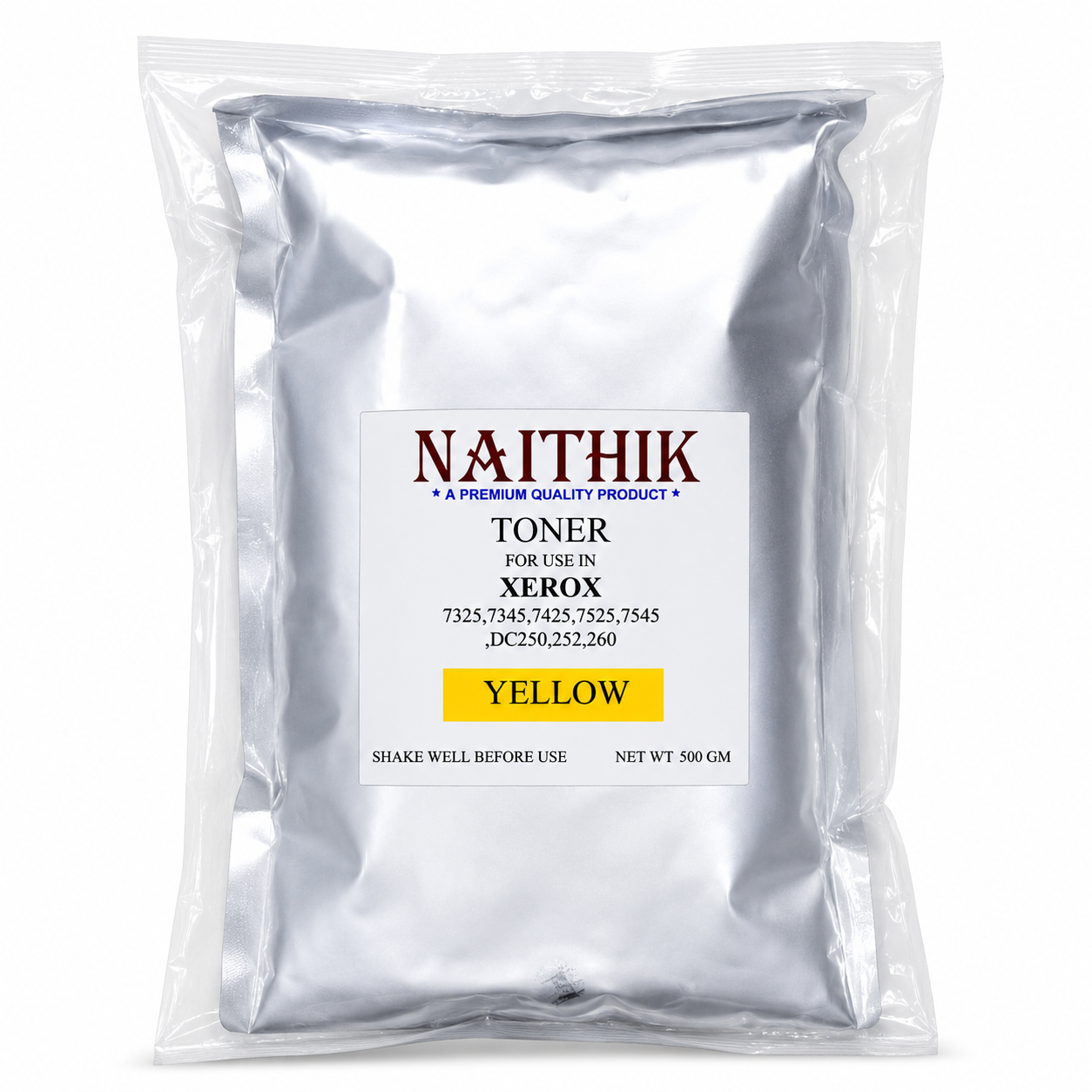 NAITHIK Xerox Yellow Toner Powder 500g for Xerox 7325/7345/7425/7525/7545/DC250/DC252/DC260