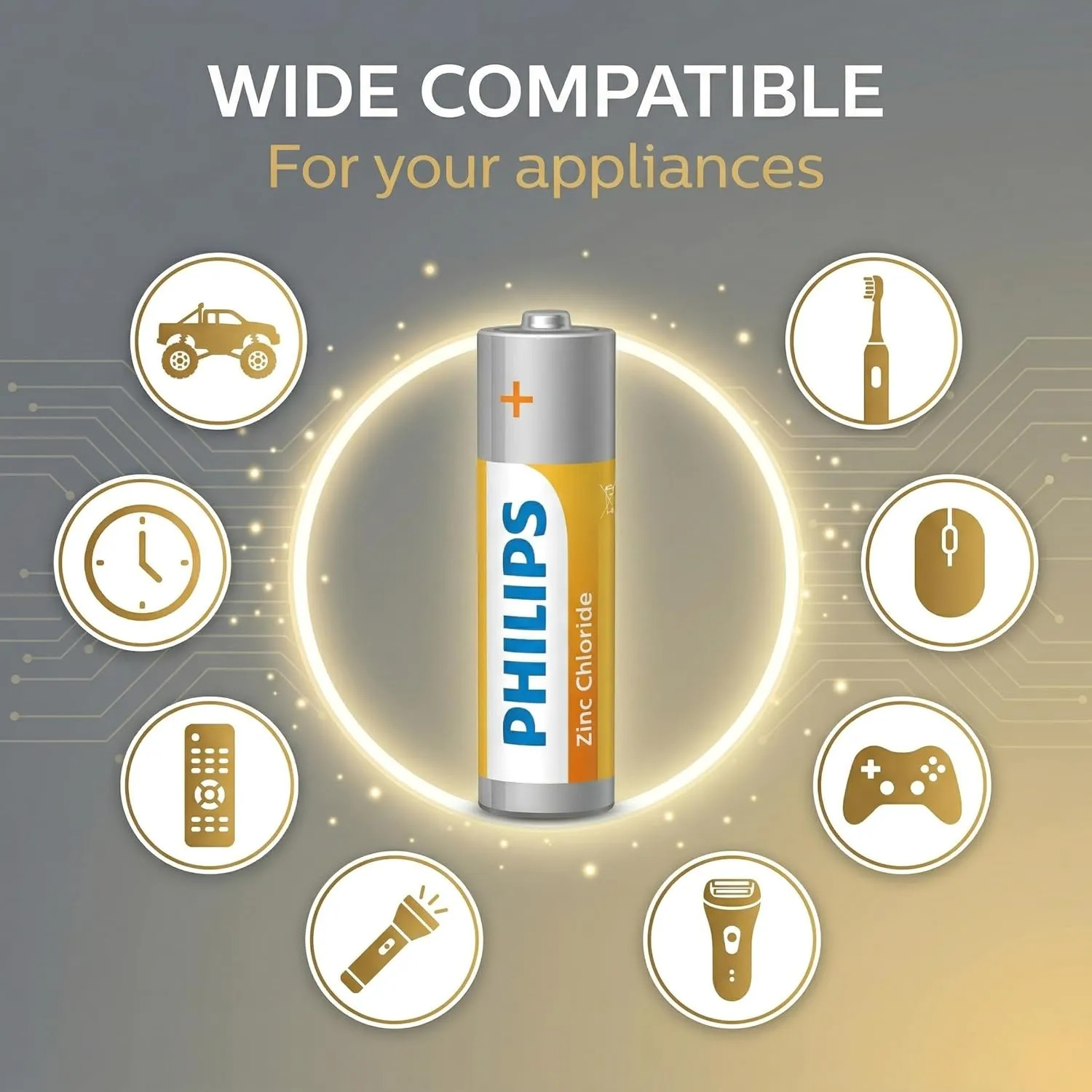 PHILIPS AA Zinc Battery (Pack of 10) - Image 2