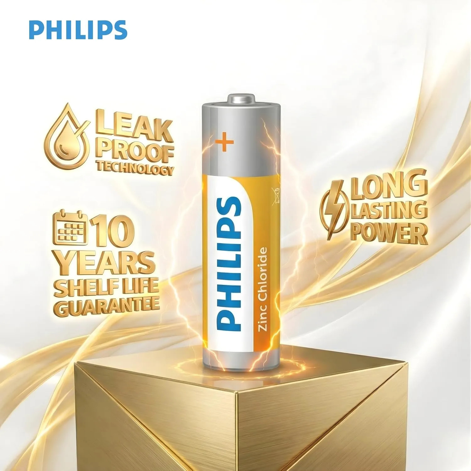 PHILIPS AA Zinc Battery (Pack of 10) - Image 5