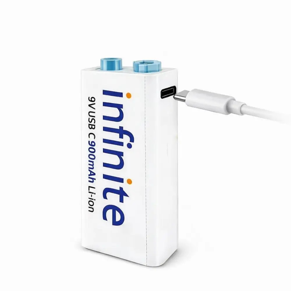 Envie Rechargeable Battery 9V Infinite 900mAh USB Type-C - Image 2