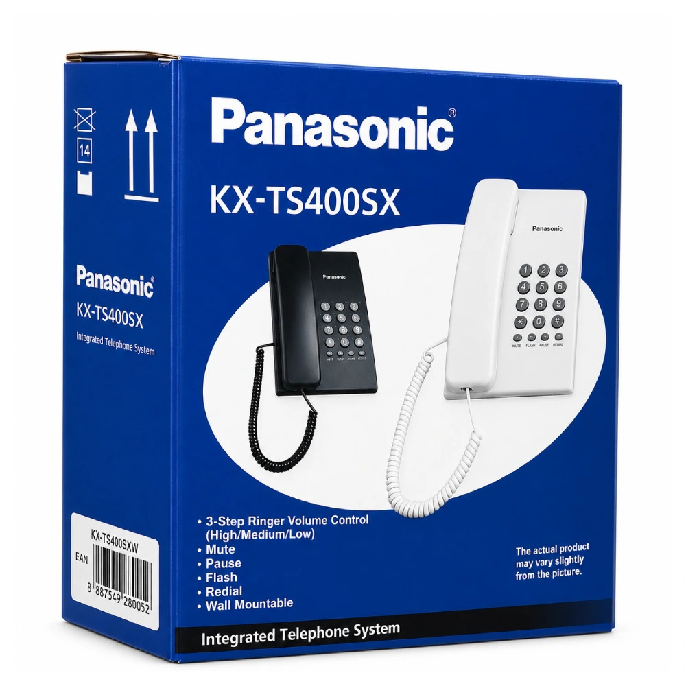 Panasonic Wired Telephone Set without Display Black (KX-TS400SX)
