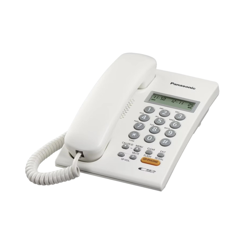 Panasonic Wired Telephone Set with Hands-Free Speakerphone White (KX-TSC62SX) - Image 2