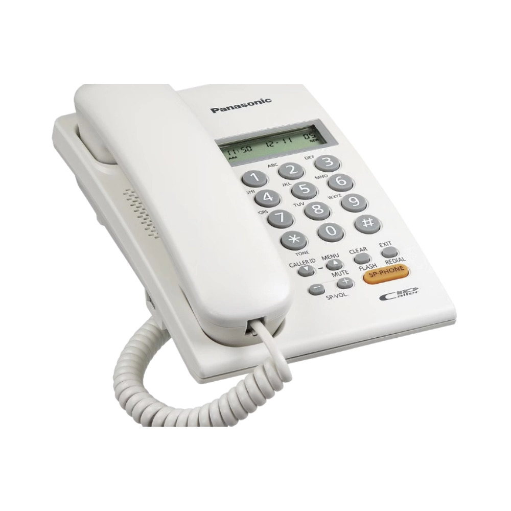 Panasonic Wired Telephone Set with Hands-Free Speakerphone White (KX-TSC62SX) - Image 3
