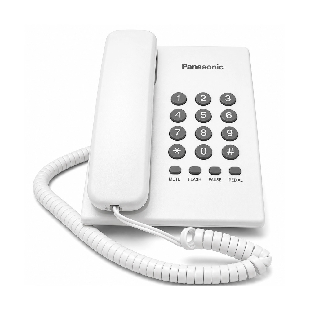 Panasonic Wired Telephone Set without Display White (KX-TS400SX) - Image 2