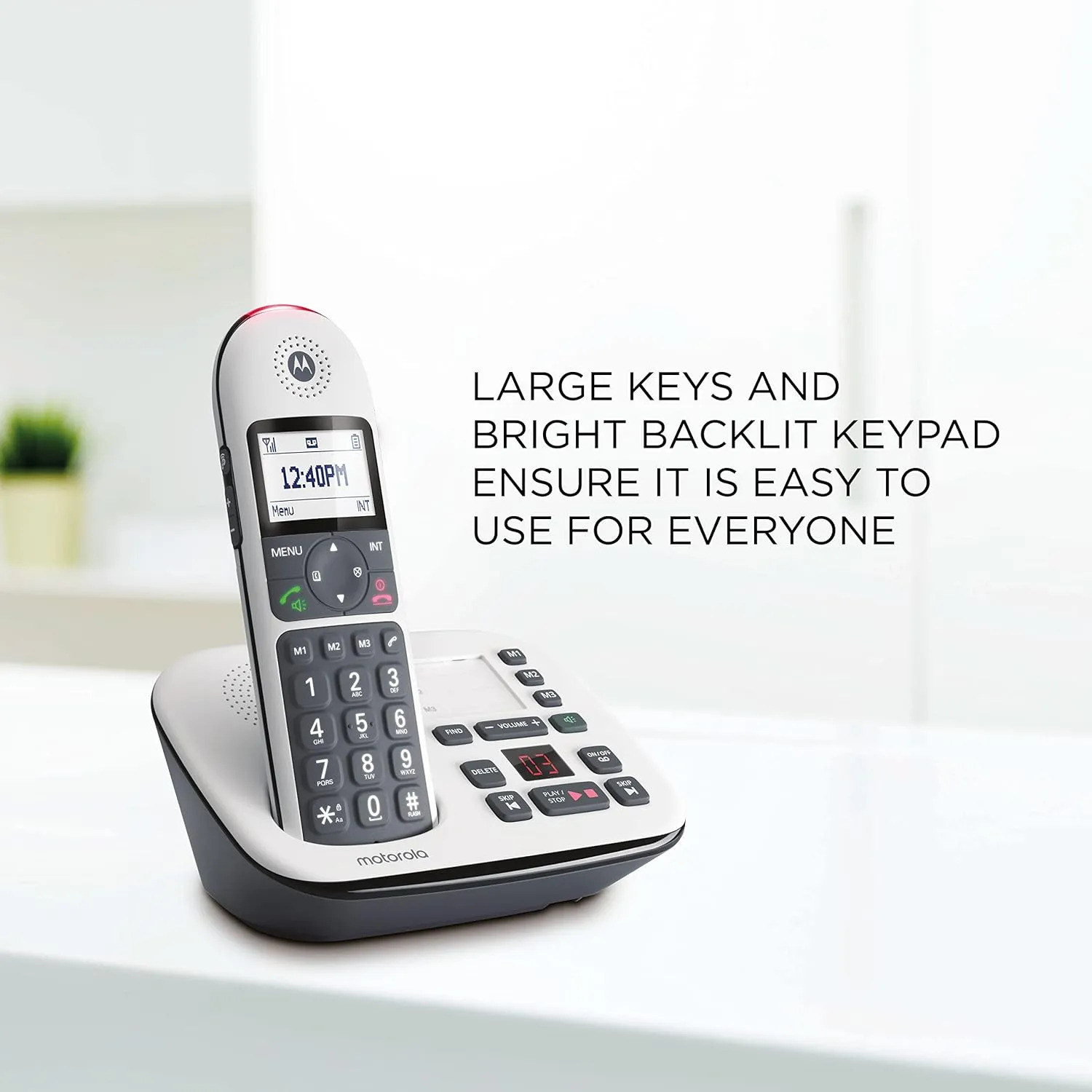 Motorola Wireless Telephone Set with answering Machine (3-Handset) CD5013+ - Image 2