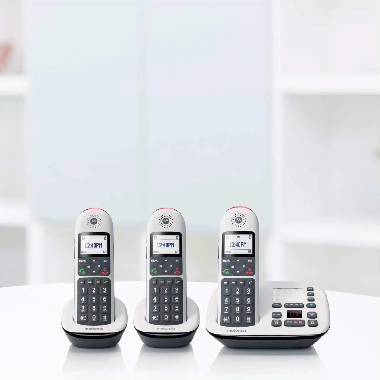 Motorola Wireless Telephone Set with answering Machine (3-Handset) CD5013+ - Image 5