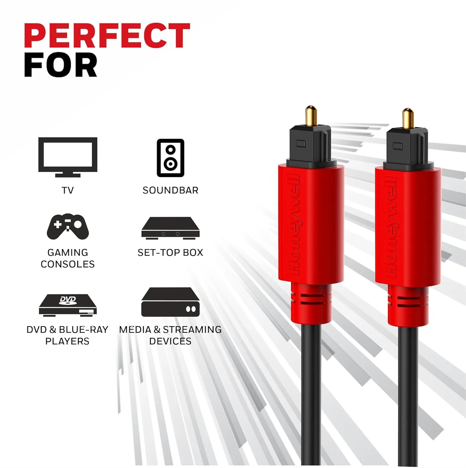 Honeywell Fiber Optical Cable Toslink 2m - Image 3