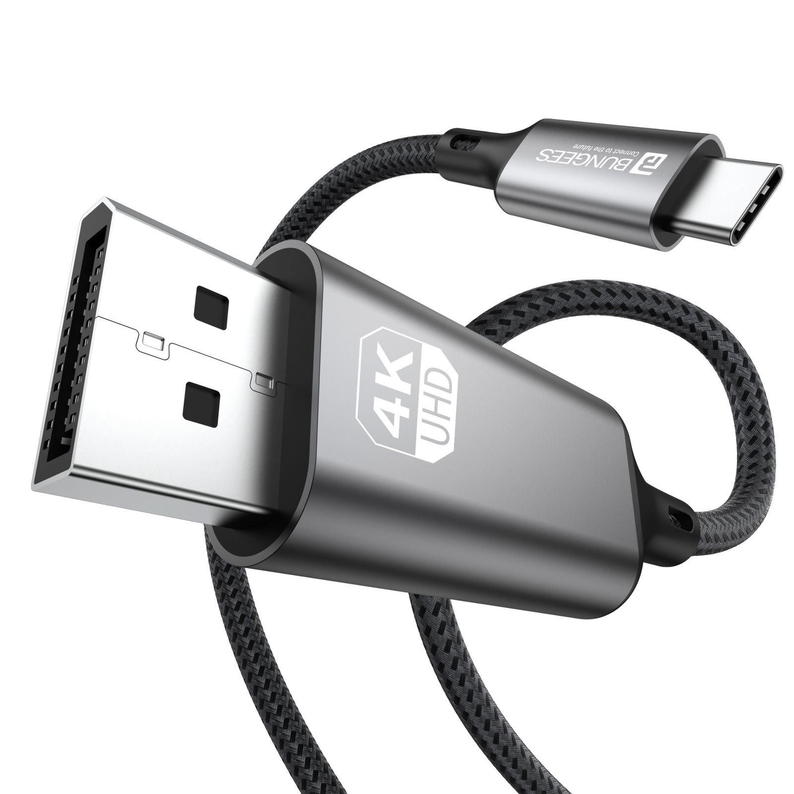 Bungees Type-C to Display Port Cable 4K 2m