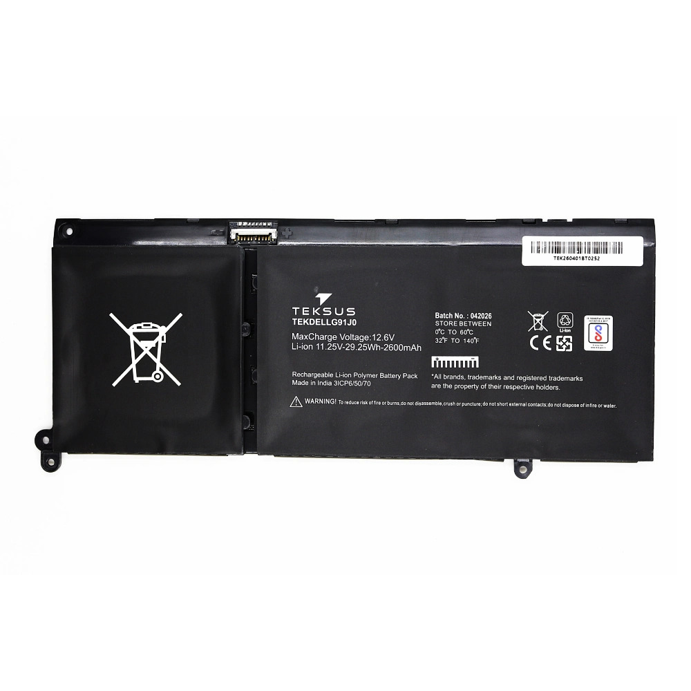 Teksus Laptop Battery Compatible For Dell Inspiron 3510 | G91J0 3C - Image 2