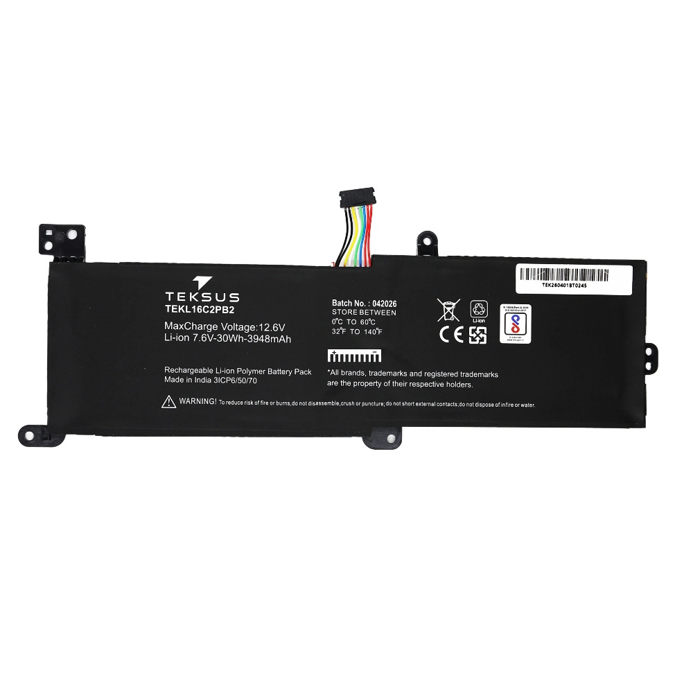 Teksus Laptop Battery Compatible For Lenovo Ideapad 320-15ISK | L16C2PB2 2C - Image 2
