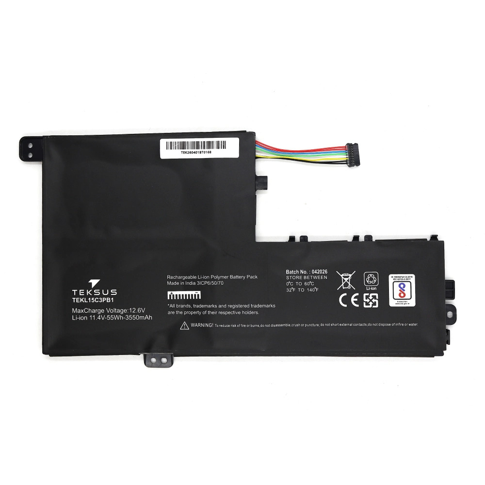 Teksus Laptop Battery Compatible For Lenovo Yoga 500 | L15C3PB1 3C - Image 2