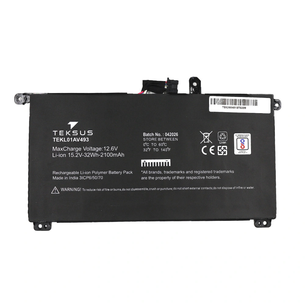 Teksus Laptop Battery Compatible For Lenovo ThinkPad T570 | 01AV493 4C - Image 2