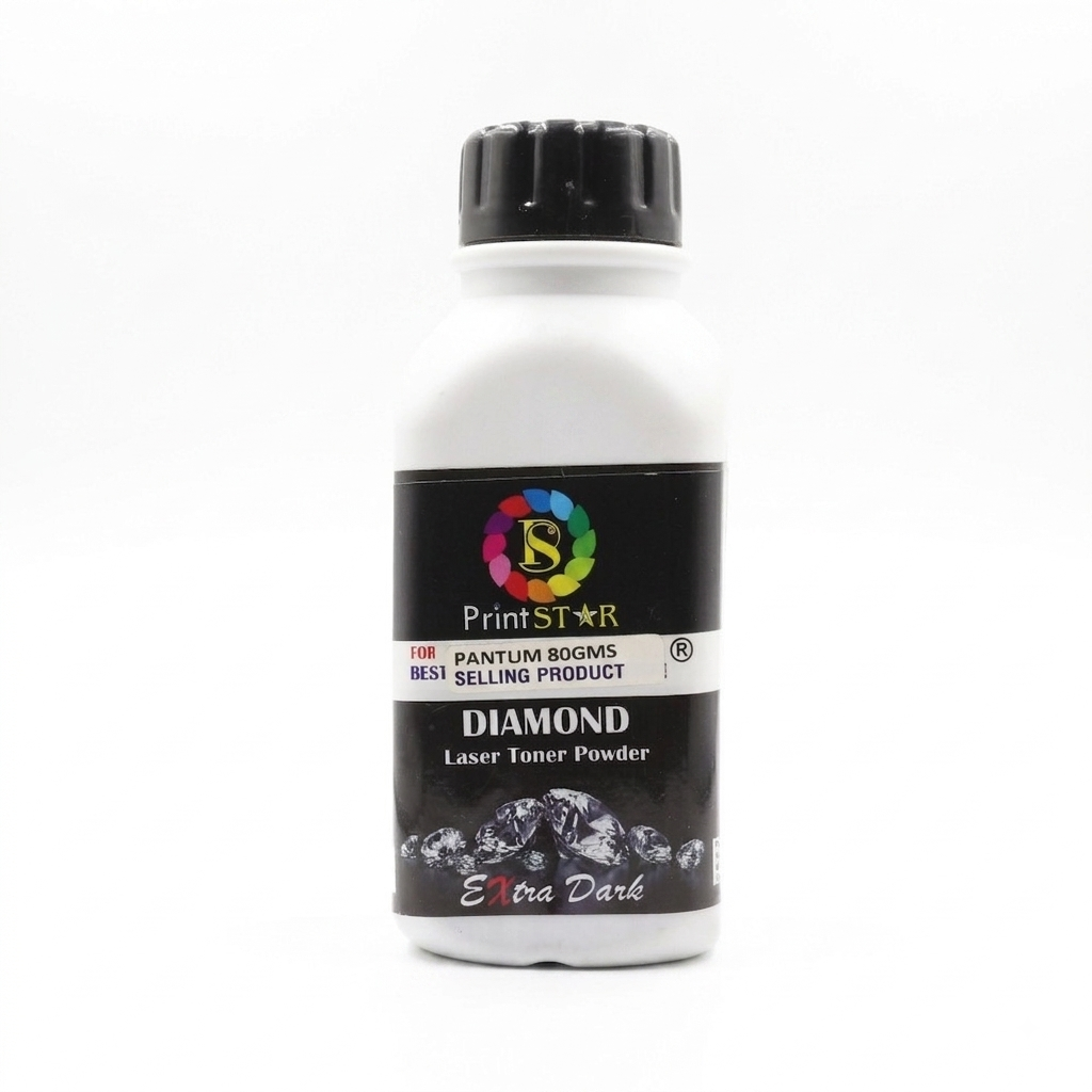 Printstar Laser Toner Powder Pantum Universal 80gm Black (Extra Dark)