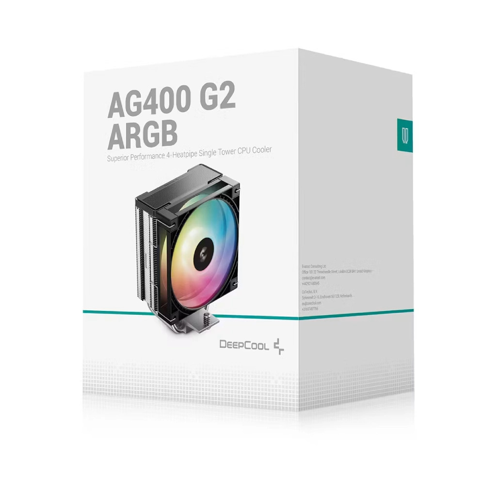 Deepcool Desktop Air Cooler Cpu Fan AG400 G2 ARGB