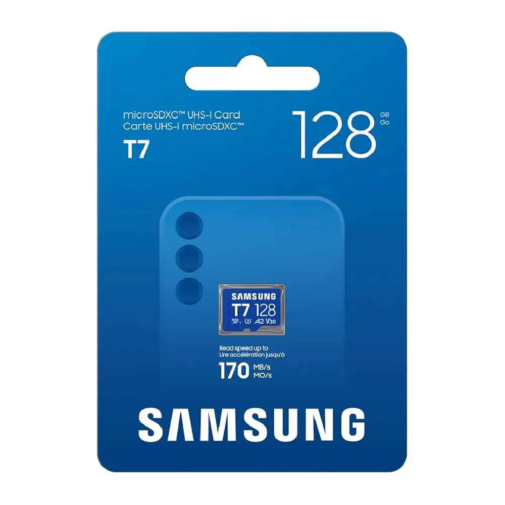 Samsung Micro SD Card 128GB T7 v30 For Smartphone Car Dashcam