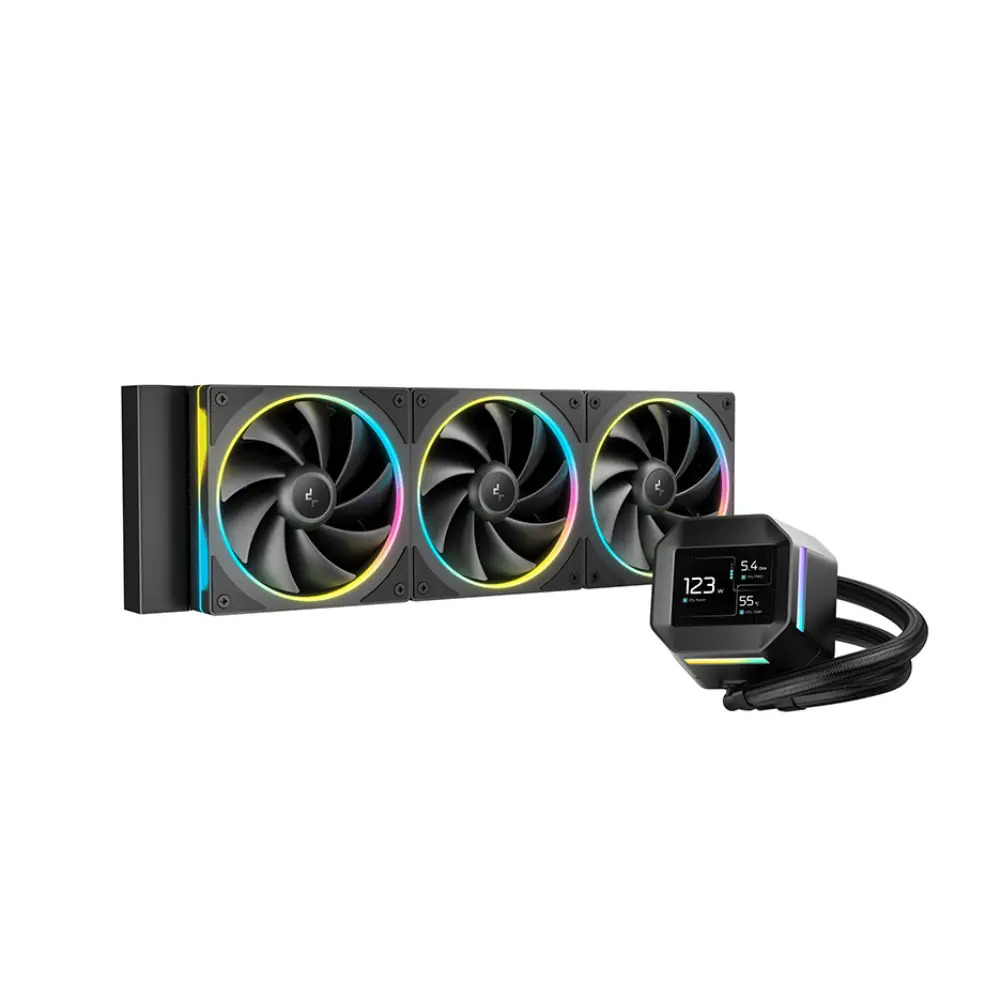 Deepcool CPU Cooler Liquid LM360 ARGB with 2.4" LCD Screen - Image 4