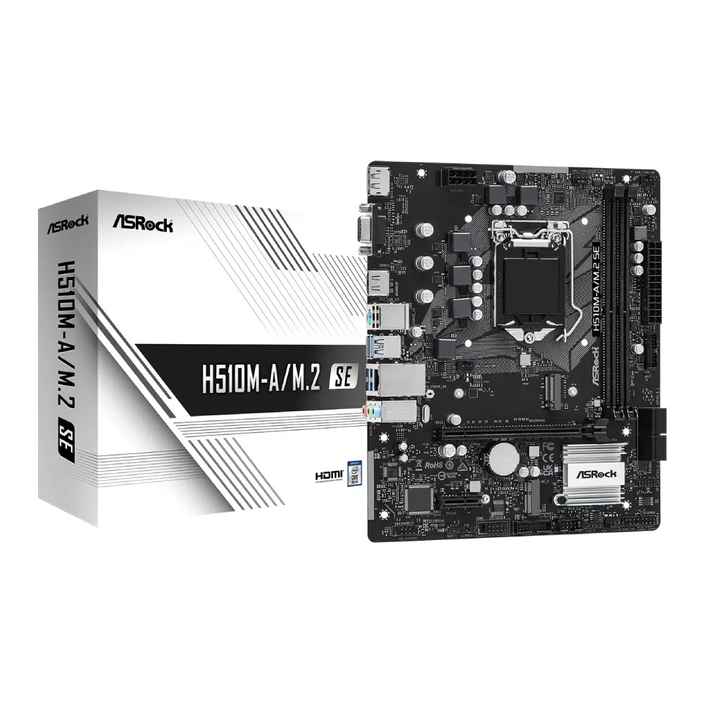 ASRock Motherboard H510M-A/M.2 SE For Intel 10th Gen