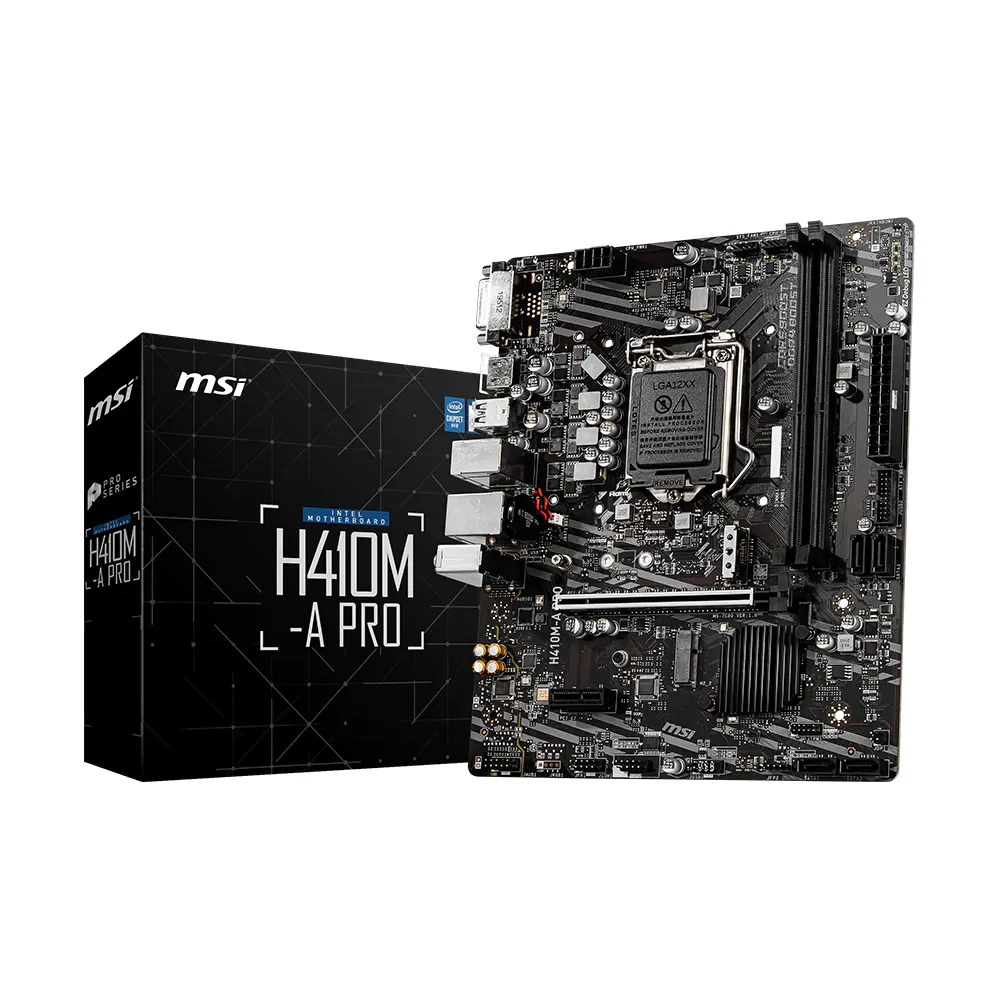 MSI Motherboard H410M-A PRO DDR4 For Intel 10th Gen