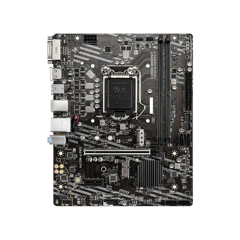 MSI Motherboard H410M-A PRO DDR4 For Intel 10th Gen - Image 3