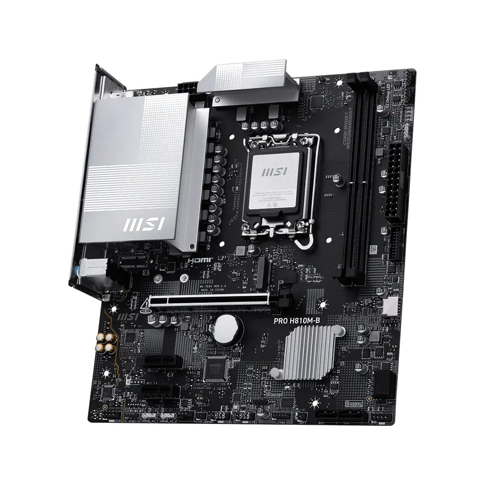 MSI Motherboard PRO H810M-B DDR5 For Intel Ultra Processors - Image 2