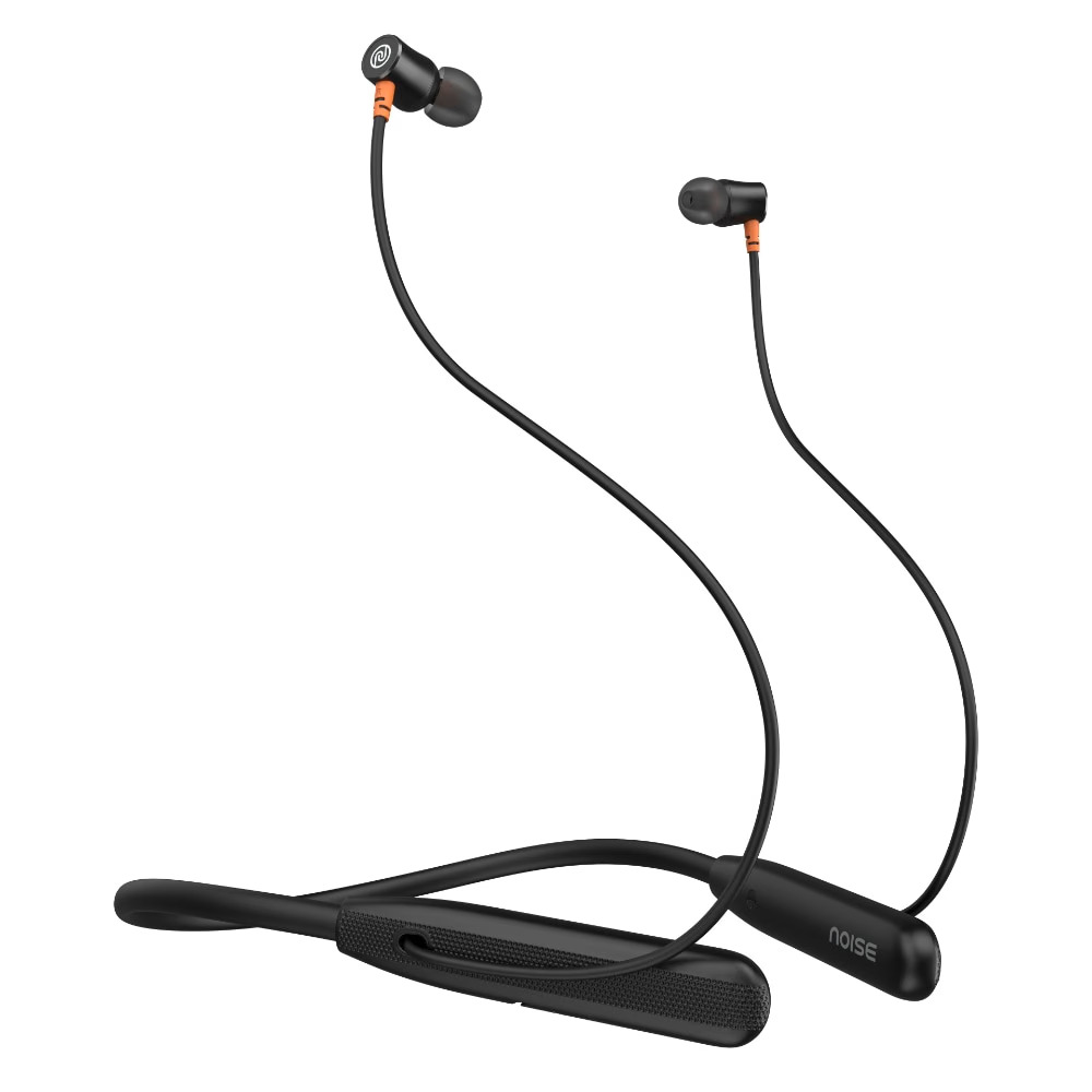 Noise Airwave NEBA001 Bluetooth Neckband with ENC, 50H Playtime & Low Latency – Jet Black