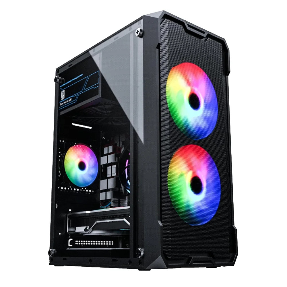 Consistent Mid Tower Gaming Cabinet (Micro-ATX / Mini-ITX) Venus CIG2008 Black