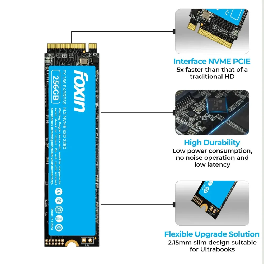Foxin Internal SSD 256GB NVMe (FX 256 Express) - Image 3