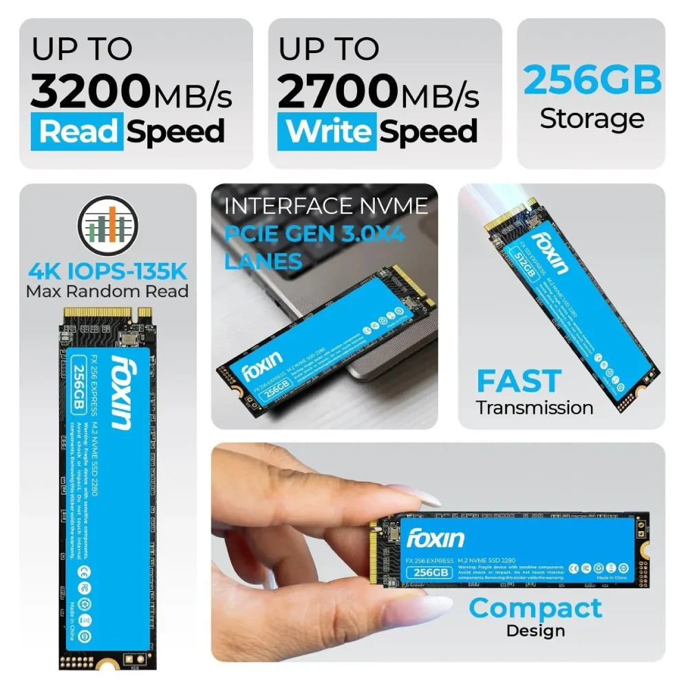 Foxin Internal SSD 256GB NVMe (FX 256 Express) - Image 4