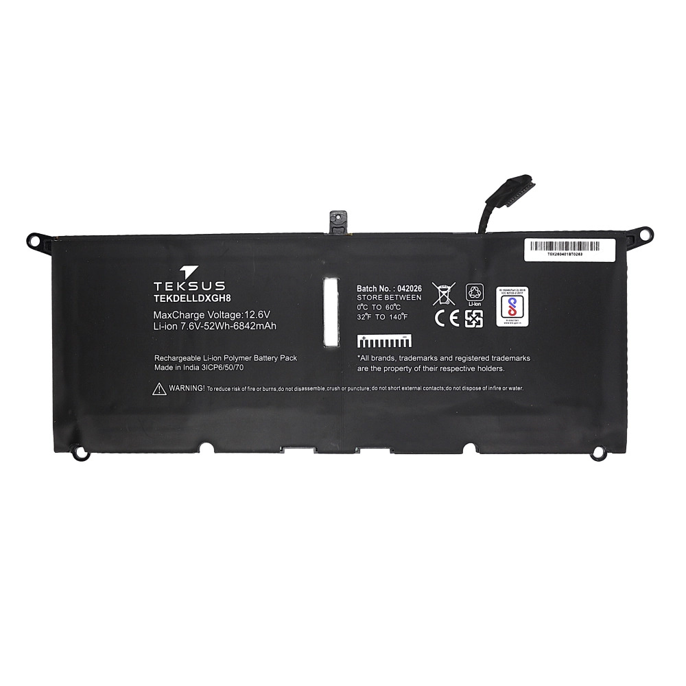 Teksus Laptop Battery Compatible For Dell XPS 13 9370 | DXGH8 - Image 3