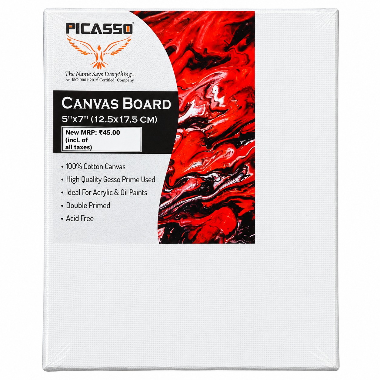 PICASSO Canvas Board 5x7 Inch | 12.5x17.5 cm