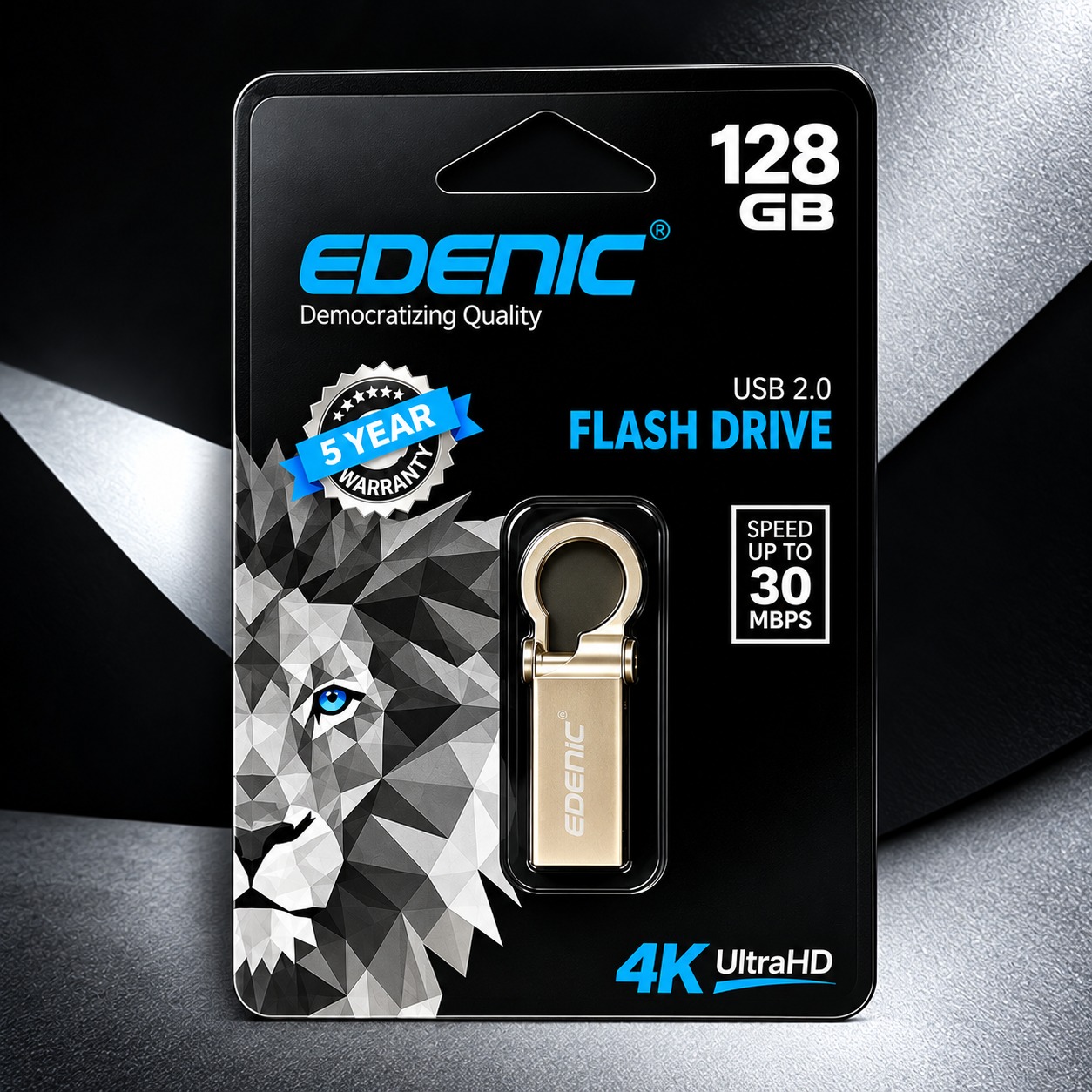 Edenic 128 GB USB 2.0 Pendrive | Metal Body