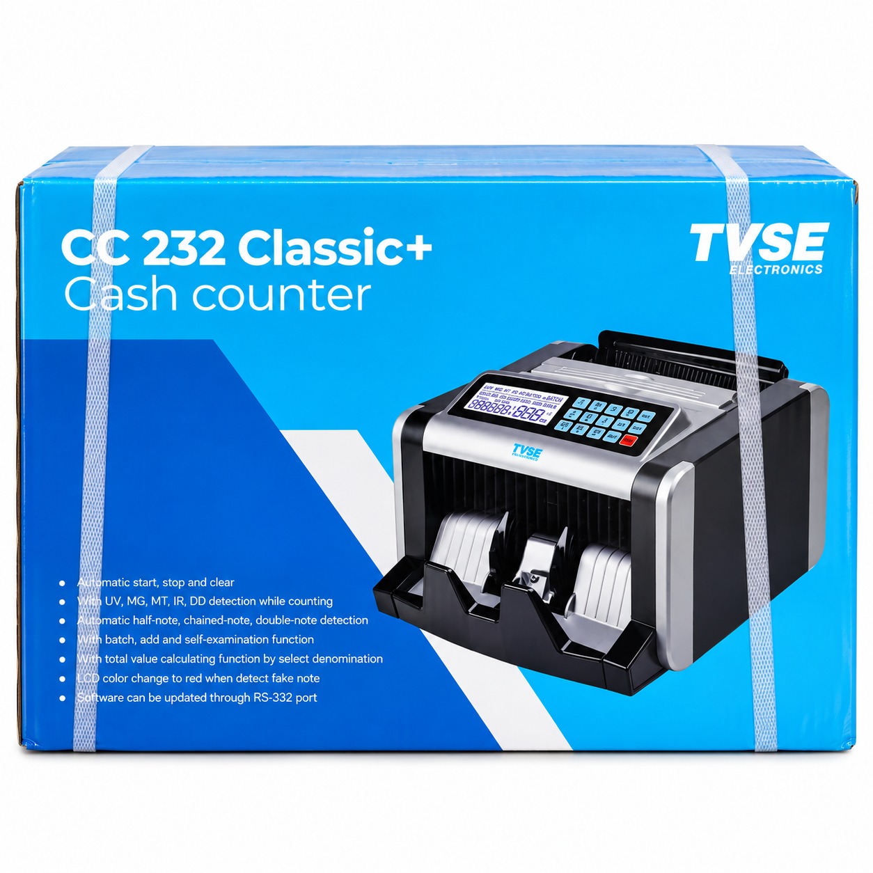 TVS CC-232 CLASSIC PLUS CASH COUNTER (1YEAR ONSITE WARRANTY) - Image 2