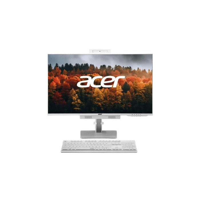 Acer Aspire C24B (UD.36KSI.006) AIO Desktop, Intel Core i3-N305, 8 GB RAM, 512 GB SSD, 23.8 Inch FHD IPS Screen, Windows 11 Home, Ms Office 2024, Wireless Keyboard & Mouse, White