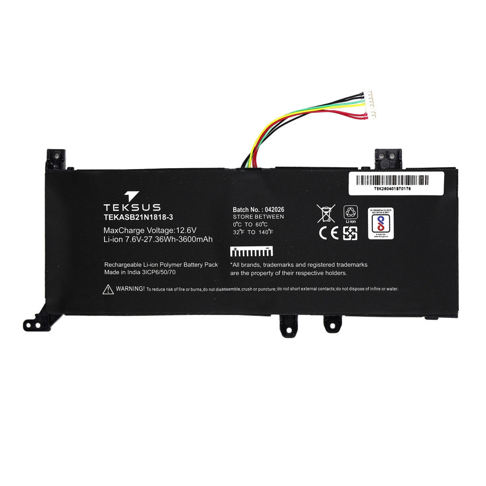 Teksus Laptop Battery Compatible For Asus VivoBook 14 A409 | B21N1818-3 2C - Image 2